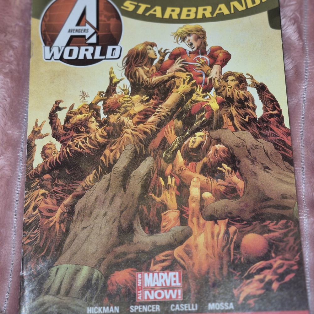 Marvel Avengers World Starbrand Comic - Red and Brown Cover